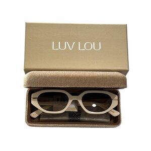 LUV LOU The Frankie Sunglasses in Bone